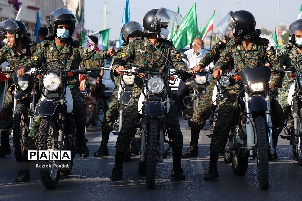 حضور پر شور مردم هرمزگان در راهپیمایی 22 بهمن 1400