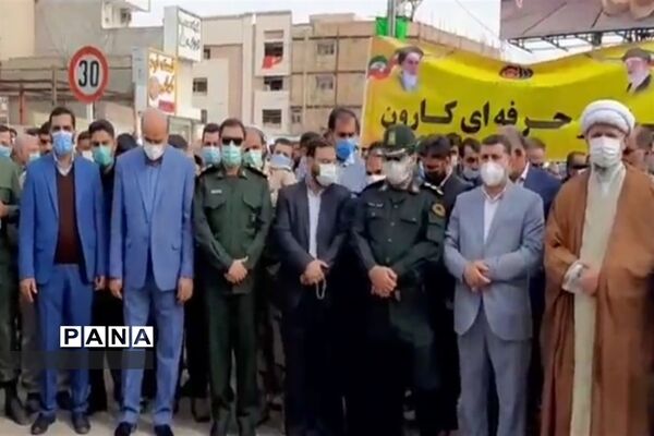 راهپیمایی ۲۲ بهمن در شهرستان کارون