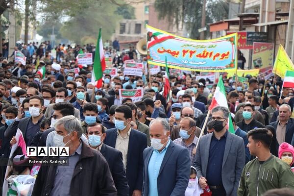 راهپیمایی ۲۲ بهمن در رامهرمز