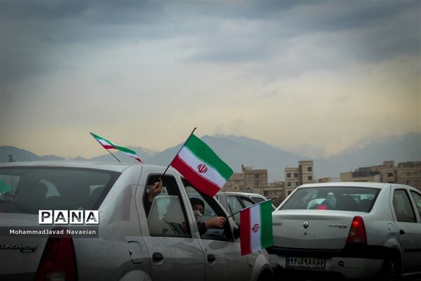 راهپیمایی خودرویی 22 بهمن تهران