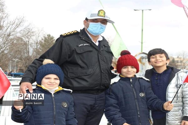راهپیمایی خودرویی وموتوری۲۲بهمن شهرستان البرز استان قزوین