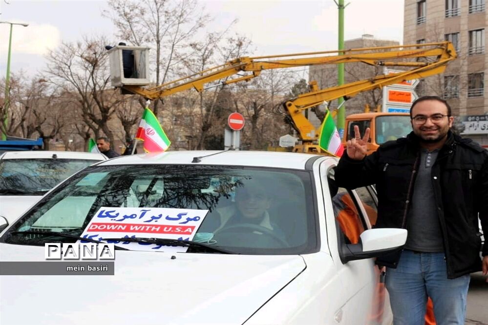 راهپیمایی خودرویی وموتوری۲۲بهمن شهرستان البرز استان قزوین