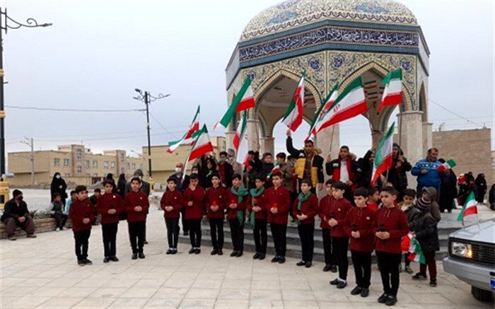 برپایی راهپیمایی 22 بهمن در شهر جعفریه