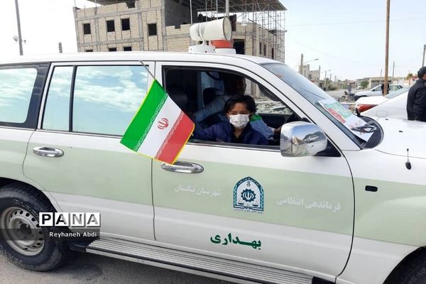 راهپیمایی خوردرویی و موتوری در یوم الله 22بهمن درتنگستان