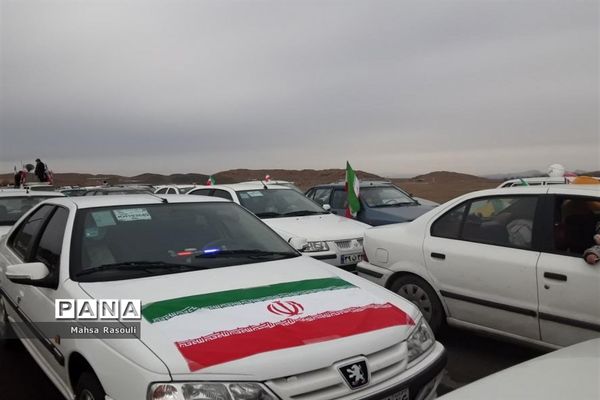 راهپیمایی 22 بهمن در شهر کهک