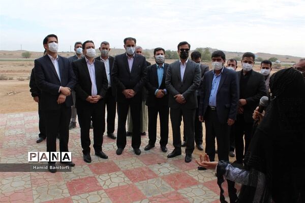 آیین افتتاح مدرسه سه کلاسه روستای رحمت آباد حمیدیه