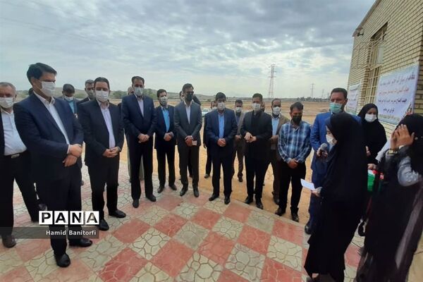آیین افتتاح مدرسه سه کلاسه روستای رحمت آباد حمیدیه