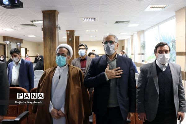 مراسم تکریم معاون پرورشی و فرهنگی و رئیس سازمان دانش‌آموزی خراسان رضوی