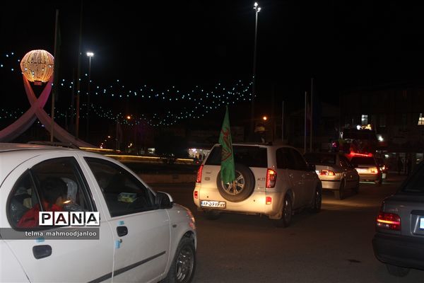 کاروان شادی ولادت امام علی در گلوگاه