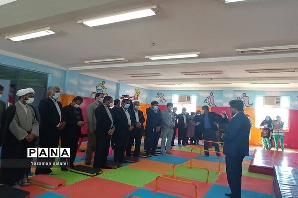افتتاح کلاس تربیت‌بدنی آموزشگاه آزادگان و بنت الهدی در تنگستان