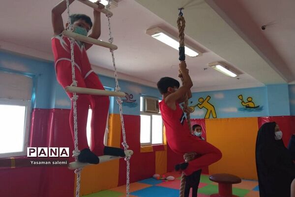 افتتاح کلاس تربیت‌بدنی آموزشگاه آزادگان و بنت الهدی در تنگستان