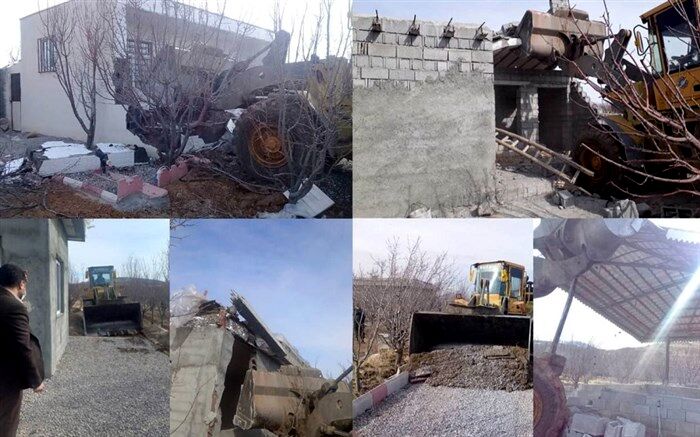 قلع‌وقمع ۹ مورد ساخت‌وساز غیرمجاز در مراغه