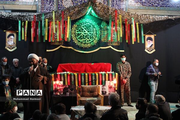 برگزاری مراسم وداع با شهید مدافع حرم؛ امیر علی محمدیان
