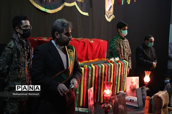 برگزاری مراسم وداع با شهید مدافع حرم؛ امیر علی محمدیان