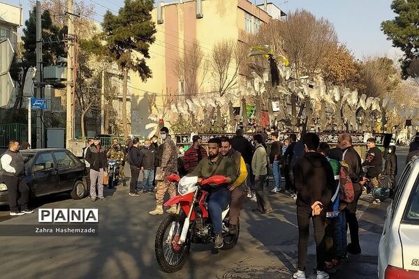 مراسم بازگشت پیکر پاک و مطهر شهید مدافع حرم در شهرری
