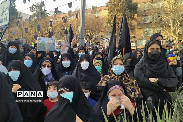 مراسم بازگشت پیکر پاک و مطهر شهید مدافع حرم در شهرری