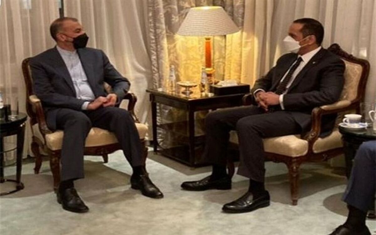 دیدار امیرعبداللهیان با همتای قطری