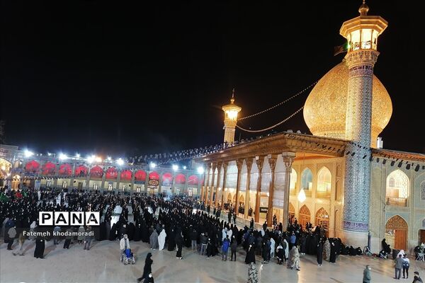 مراسم لاله‌گردانی به مناسبت بزرگداشت شهادت حضرت احمدبن موسی الکاظم( ع) در شیراز