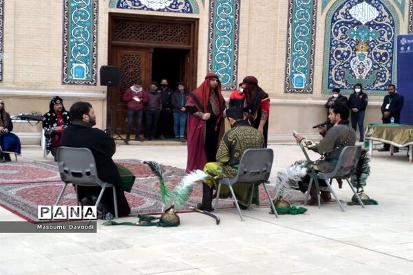 تعزیه خوانی پانزده گروه برجسته کشوری در حرم مطهر شاهچراغ (ع)