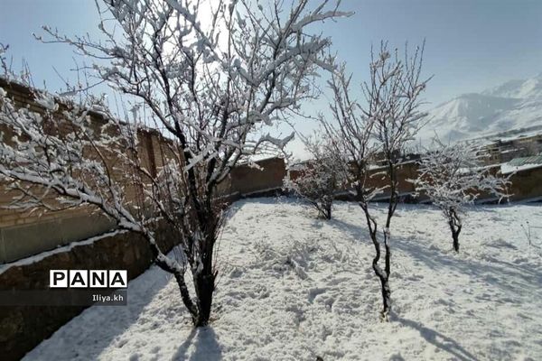بارش اولین برف اسفند در فارسان