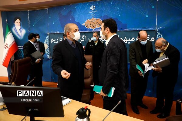 جلسه قرارگاه عملیاتی ستاد ملی مبارزه با کرونا