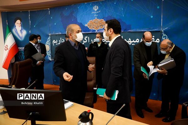 جلسه قرارگاه عملیاتی ستاد ملی مبارزه با کرونا
