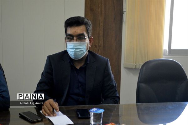 جلسه هماهنگی برنامه‌های جشن نیکوکاری در معاونت پرورشی و فرهنگی اداره‌کل آموزش و پرورش استان بوشهر