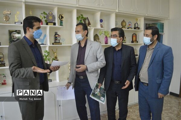 جلسه هماهنگی برنامه‌های جشن نیکوکاری در معاونت پرورشی و فرهنگی اداره‌کل آموزش و پرورش استان بوشهر