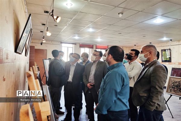 نمایشگاه خوشنویسی مهر باران در امیدیه