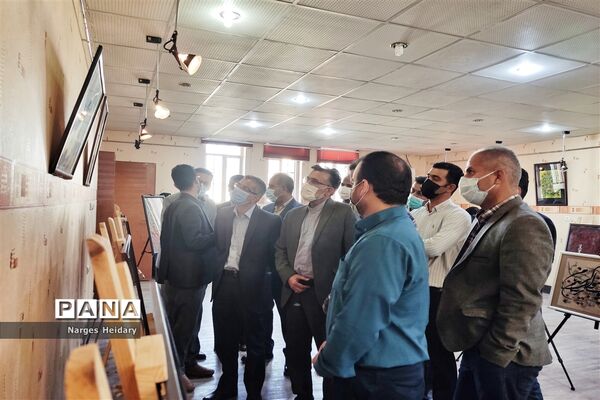 نمایشگاه خوشنویسی مهر باران در امیدیه