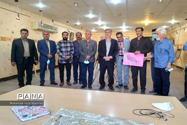 نمایشگاه خوشنویسی مهر باران در امیدیه