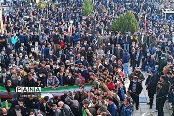 مراسم باشکوه تشییع پیکر مطهر شهید سیدمهدی موسوی