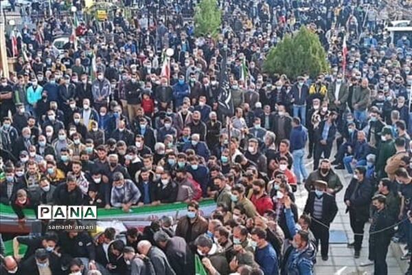 مراسم باشکوه تشییع پیکر مطهر شهید سیدمهدی موسوی