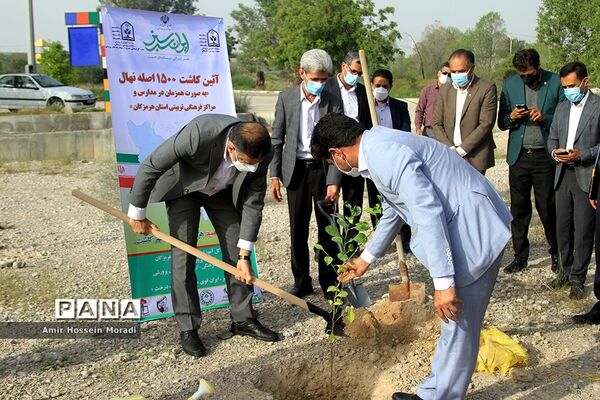 آئین کاشت 1500 اصله نهال در هرمزگان