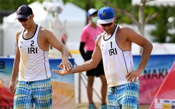 والیبال ساحلی قهرمانی جهان ۲۰۲۲ در رم؛ باخت دوم تیم ایران برابر لتونی