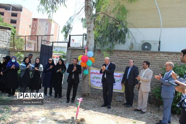 آیین کلنگ زنی چمن مصنوعی طرح شهید سلیمانی