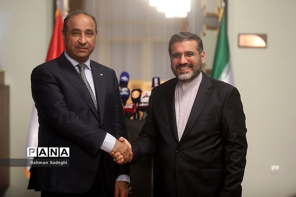 دیدار و نشست خبری وزرای فرهنگ ایران و عراق