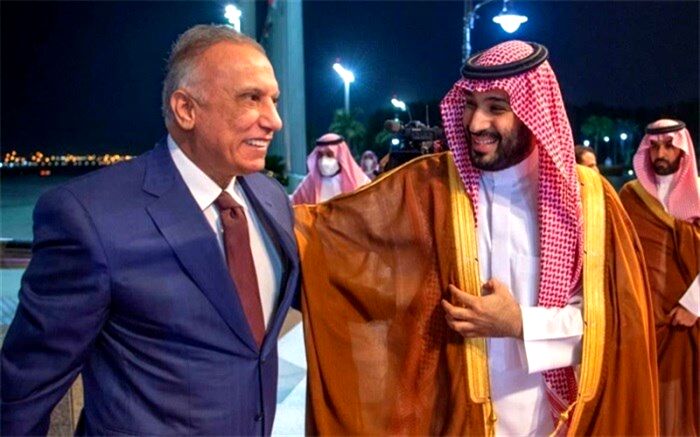 الکاظمی قبل از سفر به ایران با ولیعهد عربستان دیدار کرد