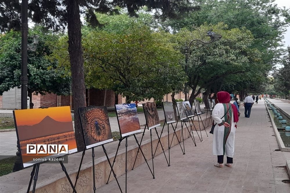 نمایشگاه عکس خیابانی در ساری