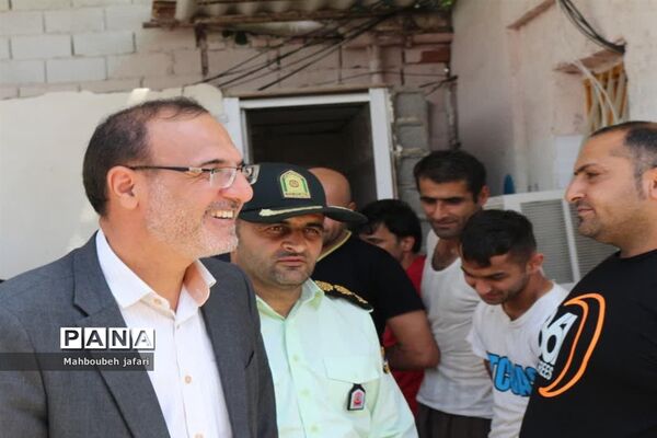 بازدید فرماندار میاندورود از کمپ ترک اعتیاد