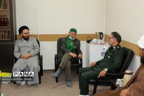 دیدار فرمانده بسیج فشافویه با مسئولان عالی مجتمع قضایی منطقه