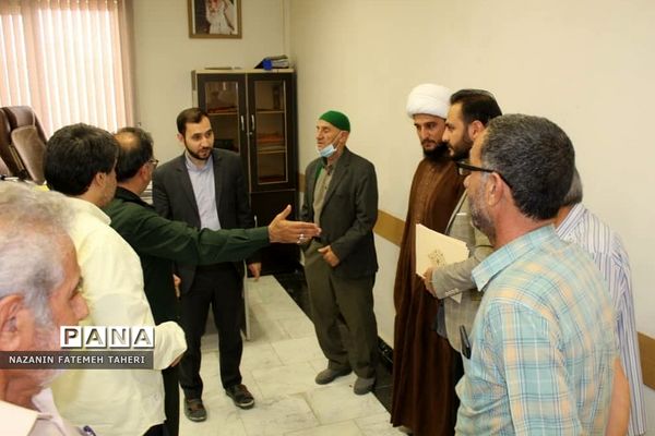 دیدار فرمانده بسیج فشافویه با مسئولان عالی مجتمع قضایی منطقه