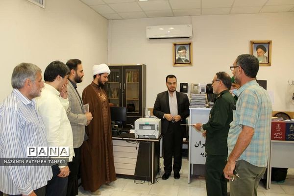 دیدار فرمانده بسیج فشافویه با مسئولان عالی مجتمع قضایی منطقه