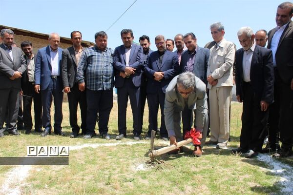آیین کلنگ‌زنی دبستان شهید معصومی