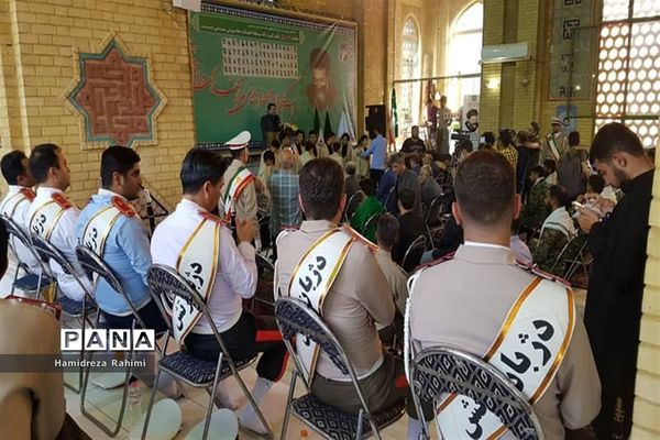 آیین گلریزان و عطرافشانی مزار شهدای هفتم تیر و یادمان شهدای ۷۲ تن