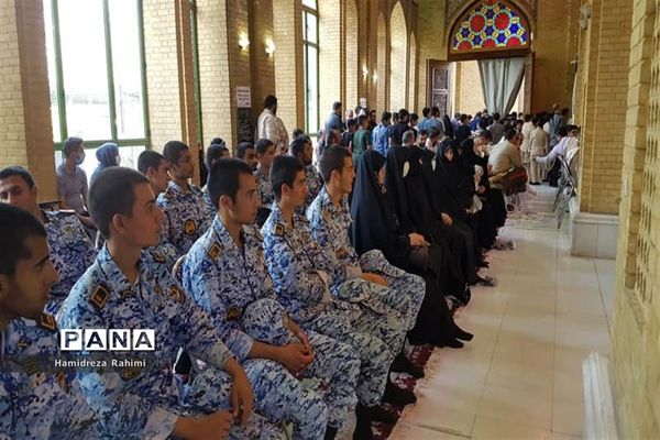 آیین گلریزان و عطرافشانی مزار شهدای هفتم تیر و یادمان شهدای ۷۲ تن