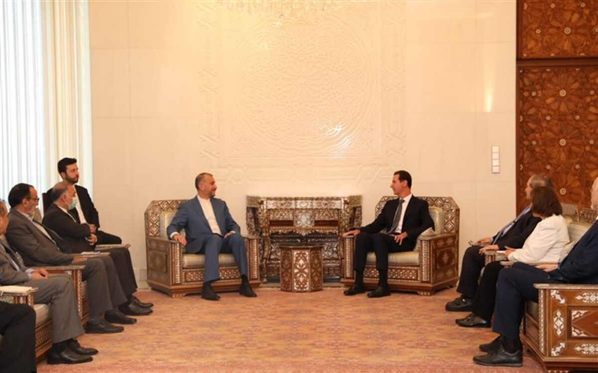 امیرعبداللهیان با بشار اسد دیدار کرد