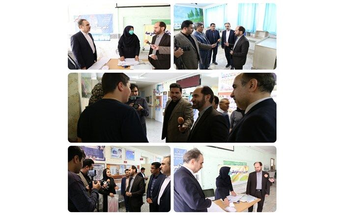بازدید مدیرکل آموزش و پرورش اردبیل از چگونگی روند ثبت‌نام مدارس