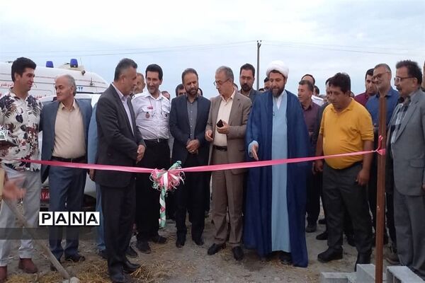 آیین کلنگ زنی پایگاه اورژانس ۱۱۵ روستای بیشه کلا محمودآباد