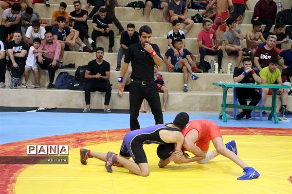 مسابقات لیگ کشتی آزاد دانش‌آموزی استان خوزستان در امیدیه
